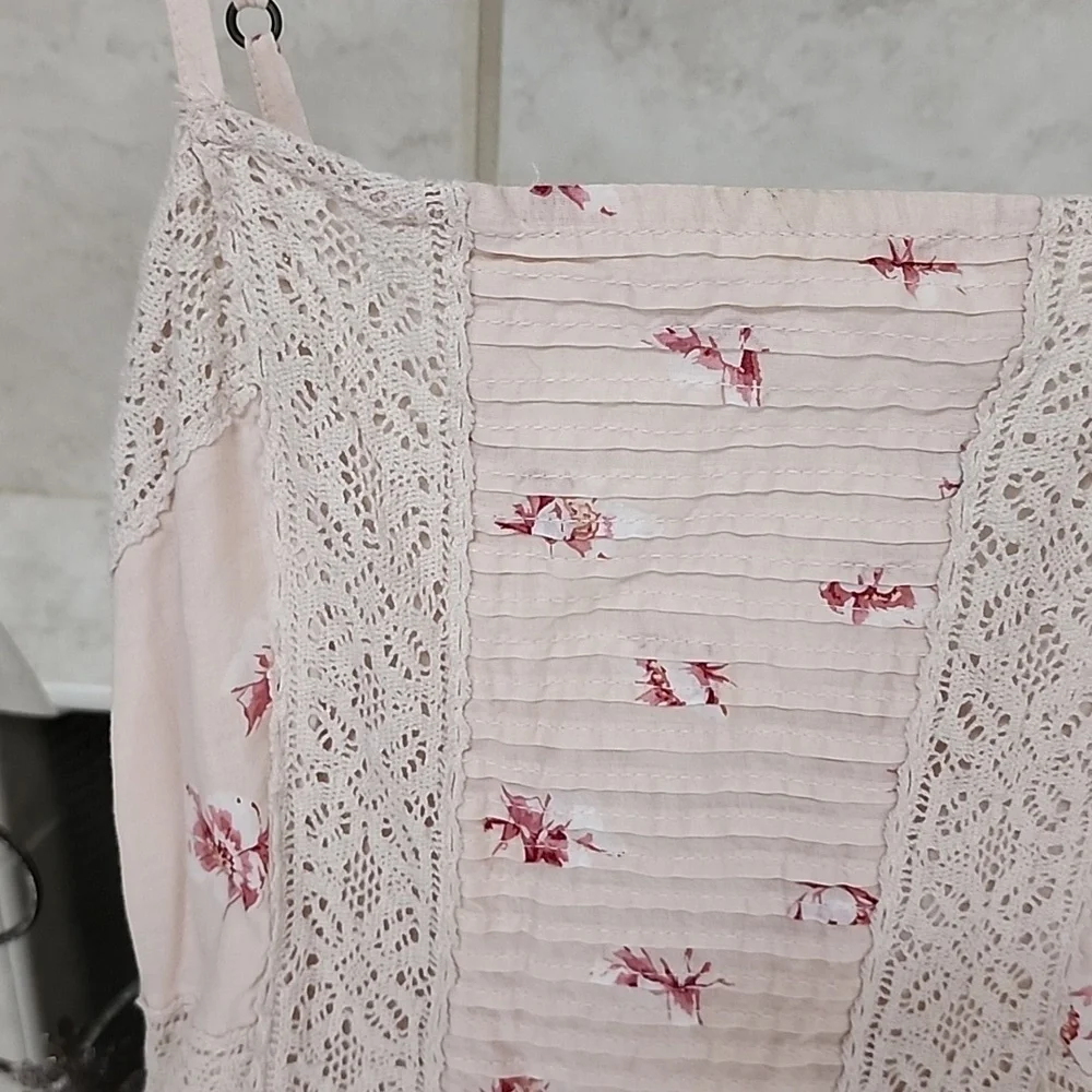 🌹 ABERCROMBIE & FITCH Lace-Pieced Cotton Maxi Dress 🌹